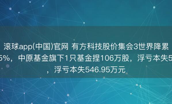 滚球app(中国)官网 有方科技股价集会3世界降累计跌幅7.55